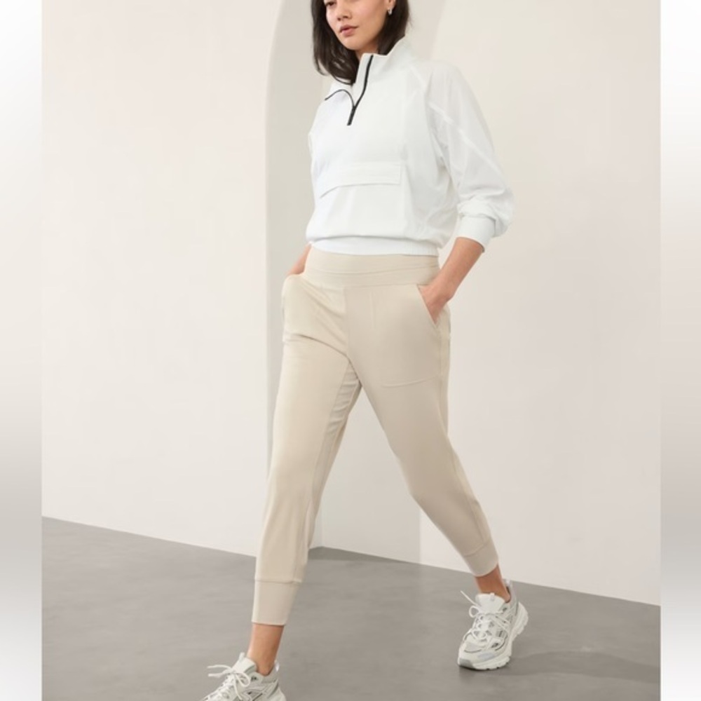 Athleta Gray Track Pants Relaxed Fit Joggers